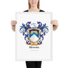 Stevens Family Crest framed artprint