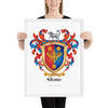Stone Family Crest framed artprint