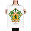 Sutton Family Crest framed artprint