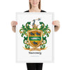 Sweeney Family Crest framed artprint