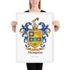 Thompson Family Crest framed artprints