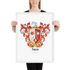 Tran Family Crest framed artprints