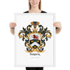 Turner Family Crest framed artprint