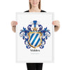 Valdes Family Crest framed artprint