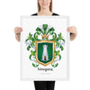 Vasquez Family Crest framed artprint