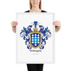 Velasquez Family Crest framed artprint