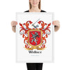 Wallace Family Crest framed artprint