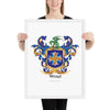 Ward Family Crest framed artprint
