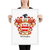 Washington Family Crest framed artprint