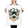 Watkins Family Crest framed artprint