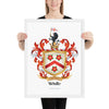 White Family Crest framed artprint