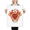 Williams Family Crest framed artprint
