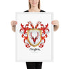 Ziegler Family Crest framed artprint
