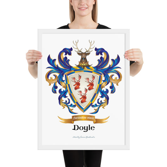 Doyle Family Crest framed artprint