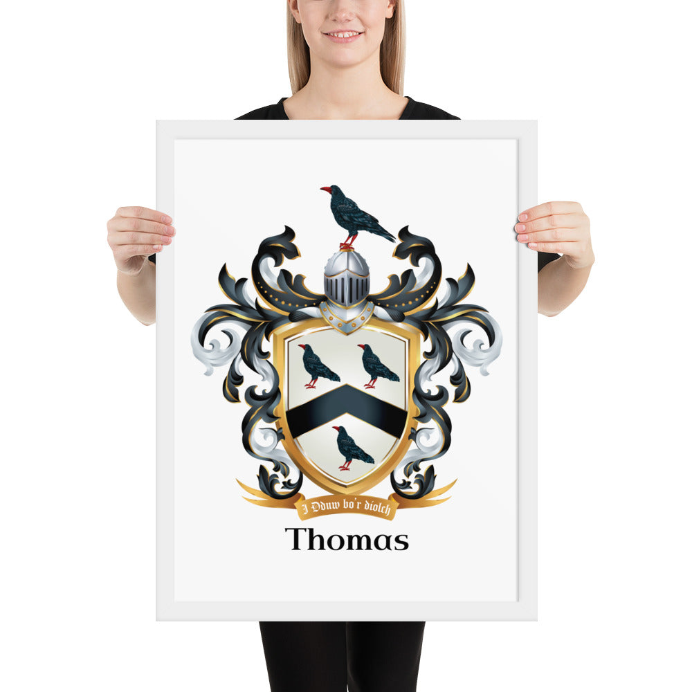 Thomas Family Crest framed artprints-Family Crests Store
