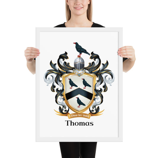 Thomas Family Crest framed artprints-Family Crests Store