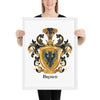 Brown Family Crest framed artprint