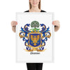 Dunne Family Crest framed artprint