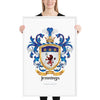 Jennings Family Crest framed artprint