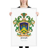 Joseph Family Crest framed artprint
