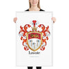 Lavoie Family Crest framed artprint
