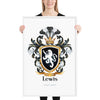 Lewis Family Crest framed artprint