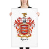 Roach Family Crest framed artprint