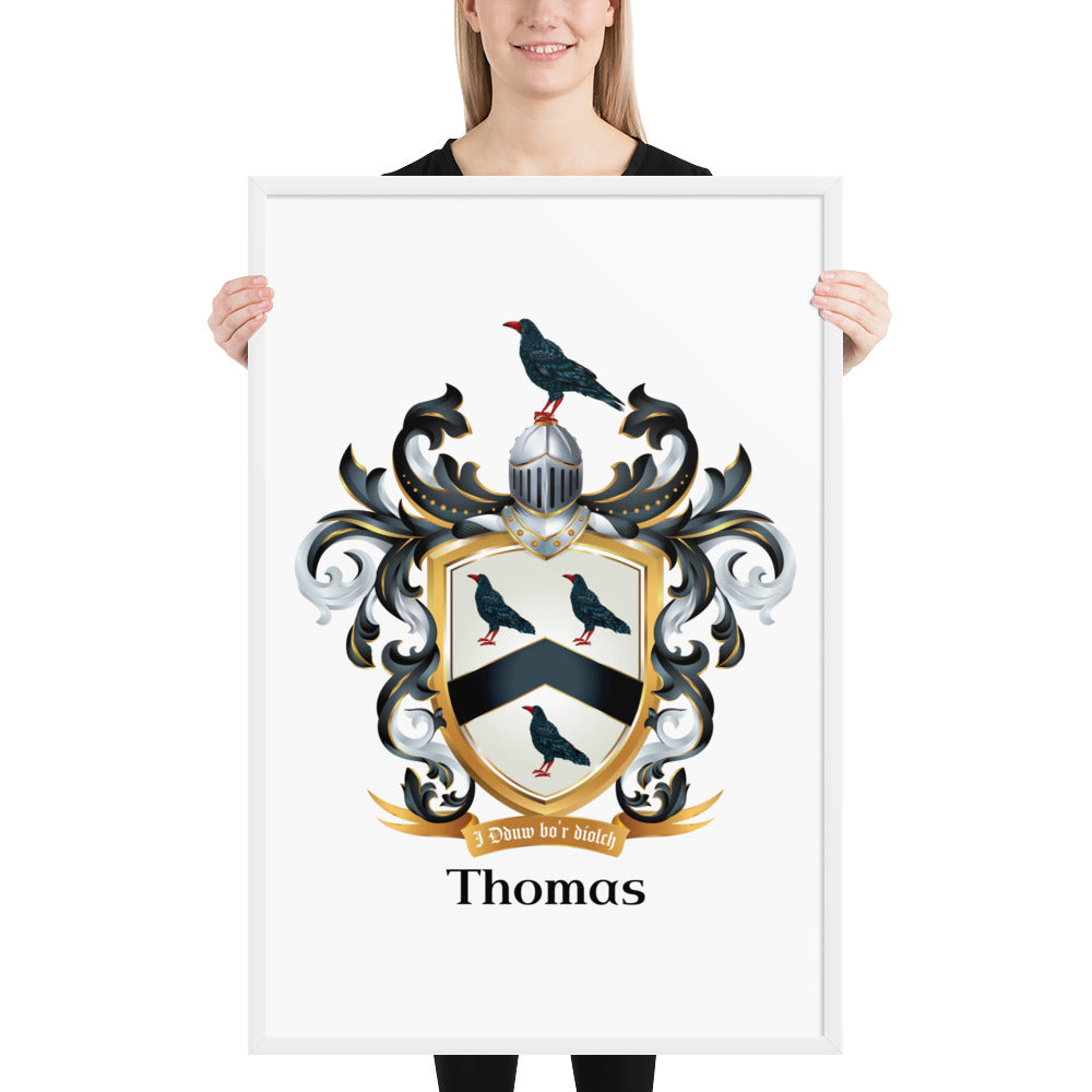 Thomas Family Crest framed artprints-Family Crests Store
