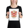 Singleton Family Crest framed artprint