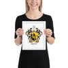 Francis Family Crest framed artprint