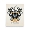 Ó Cinnéide - Kennedy Family Crest enhanced matte paper poster