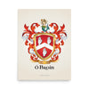 Ó Broin - Byrne Family Crest enhanced matte paper poster