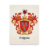 Ó Riain - Ryan Family Crest enhanced matte paper poster