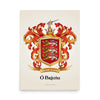 Ó Briain - O'Brien Family Crest enhanced matte paper poster
