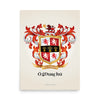 Ó Murchú - Murphy Family Crest enhanced matte paper poster
