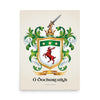 O Dochartaigh - Doherty Family Crest Enhanced matte paper poster