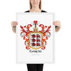 Garcia Family Crest framed artprint - Castile and León origin