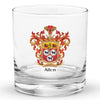 Allen Family Crest Rocks Glass