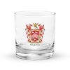 Singleton Family Crest Rocks Glass