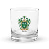 Ahern Family Crest Rocks Glass