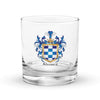 Alvarez Family Crest Rocks Glass