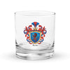 Avila Family Crest  Rocks Glass