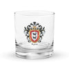 Ayala Family Crest Rocks Glass