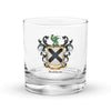 Baldwin Family Crest Rocks Glass