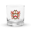 Behan Family Crest Rocks Glass