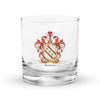 Benson Family Crest Rocks Glass