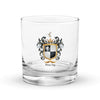 Binchy Family Crest Rocks Glass