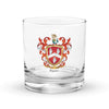 Byrne Family Crest Rocks Glass