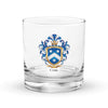 Carr Family Crest Rocks Glass