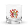 Castillo Family Crest Rocks Glass